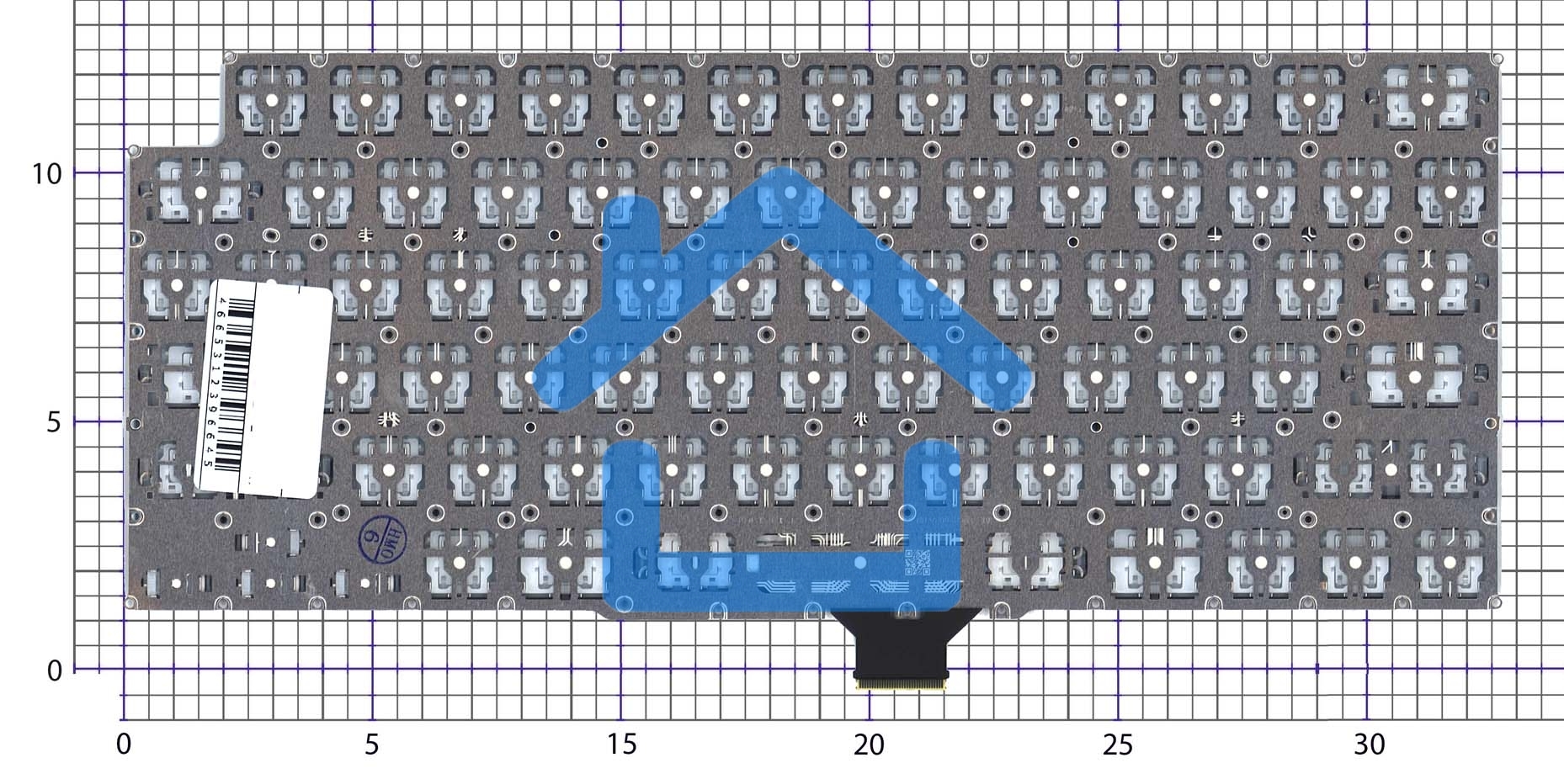Клавиатура для ноутбука Apple MacBook Pro 14 16 A2442 A2485 Late 2021 плоский Enter
