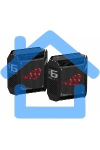 Маршрутизатор ASUS GT6/UK/13/P EU UK /черный-2-PK(90IG07F0-MU9A20 )