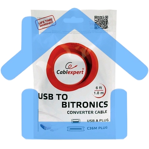 Переходник Gembird Конвертер Bitronics ->USB порт CUM-360, C36M/USBAM, 1.8м, блистер CUM-360