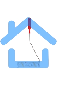 Валик-мини Rexant полиамид, ворс 10.5 мм, ширина ролика 150 мм, Ø 15 мм