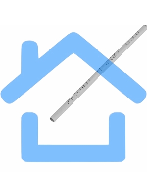 Термоусадочная трубка 3,0/1,5 мм, серая, упаковка 50 шт. по 1 м 20-3010 Rexant