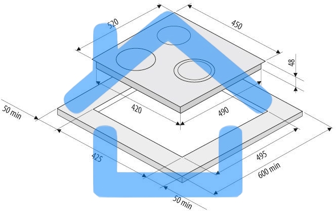Варочная панель электрическая Krona FIDATO 45 BL