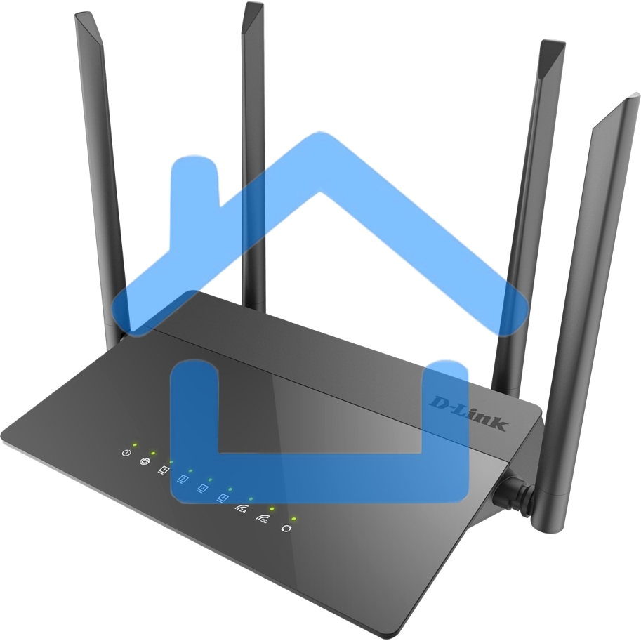 Маршрутизатор беспроводной D-Link DIR-841/RU/A1B, Wireless AC1200 Dual-Band Router with 1 10/100/1000Base-T WAN port and 410/100Base-TX LAN ports.802.11b/g/n compatible, 802.11AC up to 866Mbps,1 10/100/1000Base-T WAN port, 4