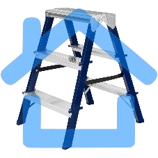 Стремянка двусторонняя Сибртех 3ст стальная, 97933