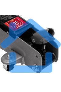 Домкрат Matrix гидравлический подкатный 2 т h подъема 135–385мм в пласт. кейсе master