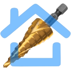 Сверло ступенчатое Matrix, 4-6-8-10-12-14-16-18-20 мм, HSS, спиральный проф., шестигр. хвостовик