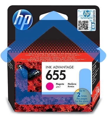 Картридж струйный HP 655 CZ111AE пурпурный для HP DJ IA 3525/4615/4625/5525/6525 (600стр.)
