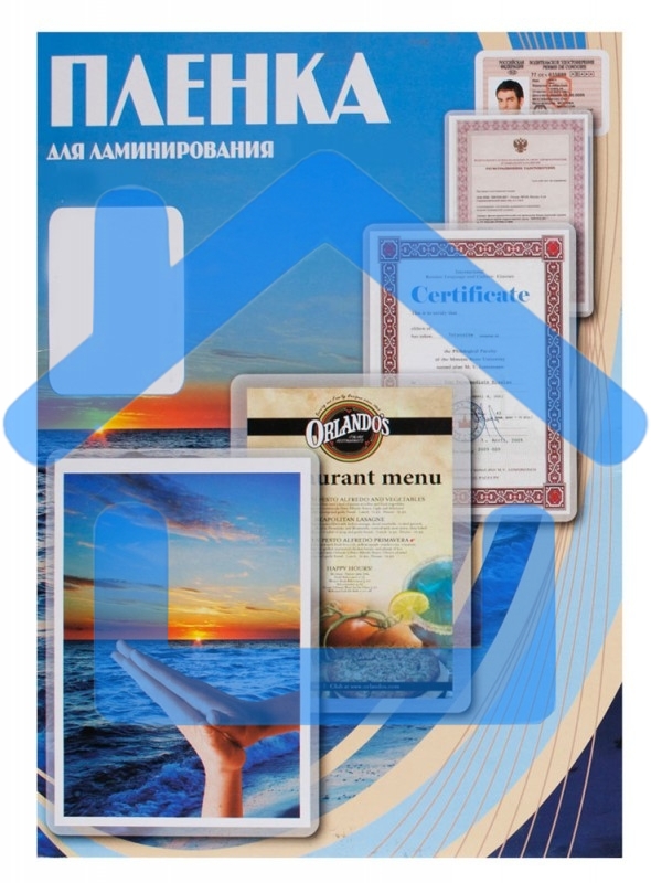 Пленка для ламинирования Office Kit 125мкм (100шт) глянцевая 80x111мм PLP10910