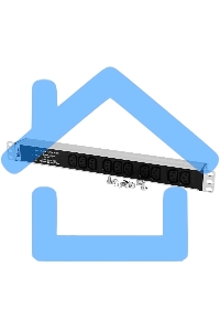 Блок розеток Rem-10 без шнура с фил. и инд., 10 IEC 60320 C13, вход IEC 60320 C14, 10A, алюм., 19