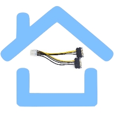 Разветвитель питания Cablexpert CC-PSU-83, 2xSATA->PCI-Express 8pin, для подключения в/к PCI-Е (8pin) к б/п ATX