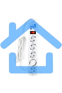 Сетевой фильтр Powercube SPG-B-6-WHITE 1.9м (5 розеток) белый (коробка)