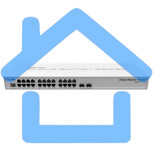 Маршрутизатор 24PORT 1000M CRS326-24G-2S+RM MIKROTIK