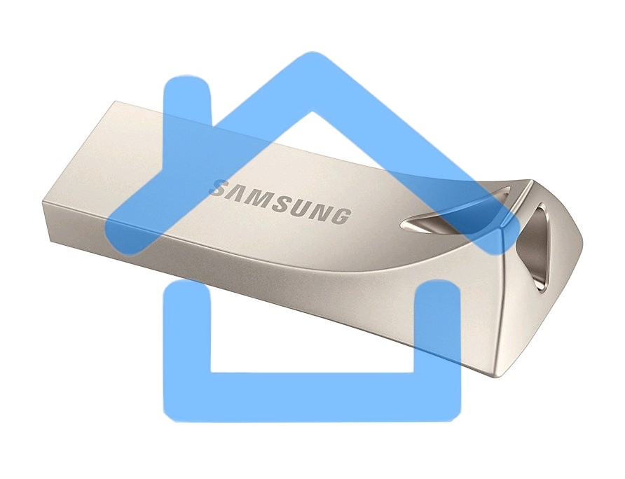 Флешка USB R/W 64Gb USB Drive <USB 3.1> Samsung BAR Plus (up to 300Mb/s) (MUF-64BE3/APC) серебристый