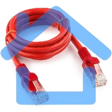 Патч-корд UTP Cablexpert кат.5e, 1м, литой, многожильный (красный)