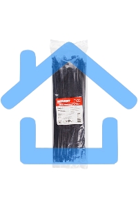 Хомут-стяжка кабельная нейлоновая Rexant 300 x4,8 мм, черная, упаковка 100 шт.