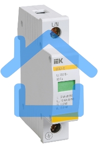 Ограничитель перенапряжения ОПС1-B 1P ИЭК MOP20-1-B