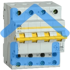 Выключатель-разъединитель трехпозиционный Iek MPR10-4-063 Выключатель-разъединитель трехпозиционный ВРТ-63 4P 63А