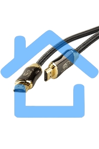 Кабель HDMI 19M/M,ver. 2.1, 8K@60 Hz 2m метал разъемы, нейлоновая оплетка Telecom <TCG300-2M>