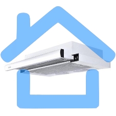 Вытяжка встраиваемая Elikor Интегра 60П-400-В2Л белый, 60 см, 400 куб. м/ч, 55 дБ