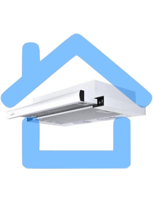 Вытяжка встраиваемая Elikor Интегра 60П-400-В2Л белый, 60 см, 400 куб. м/ч, 55 дБ