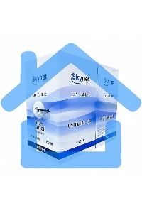 Кабель SkyNet Light UTP indoor 2x2x0,46, медный, FLUKE TEST, кат.5e, однож., 305 м, box, серый