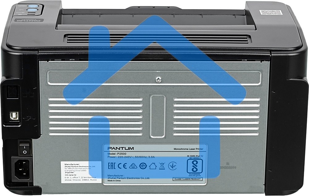 Принтер лазерный Pantum P2500, А4, ч/б, печ. до 22 стр/мин, 1200x1200 dpi, USB