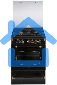 Плита газовая Gefest ПГ 6100-03 0179 черный, конфорок 4 шт, духовка 52 л, 60 см x 85 см x 60 см