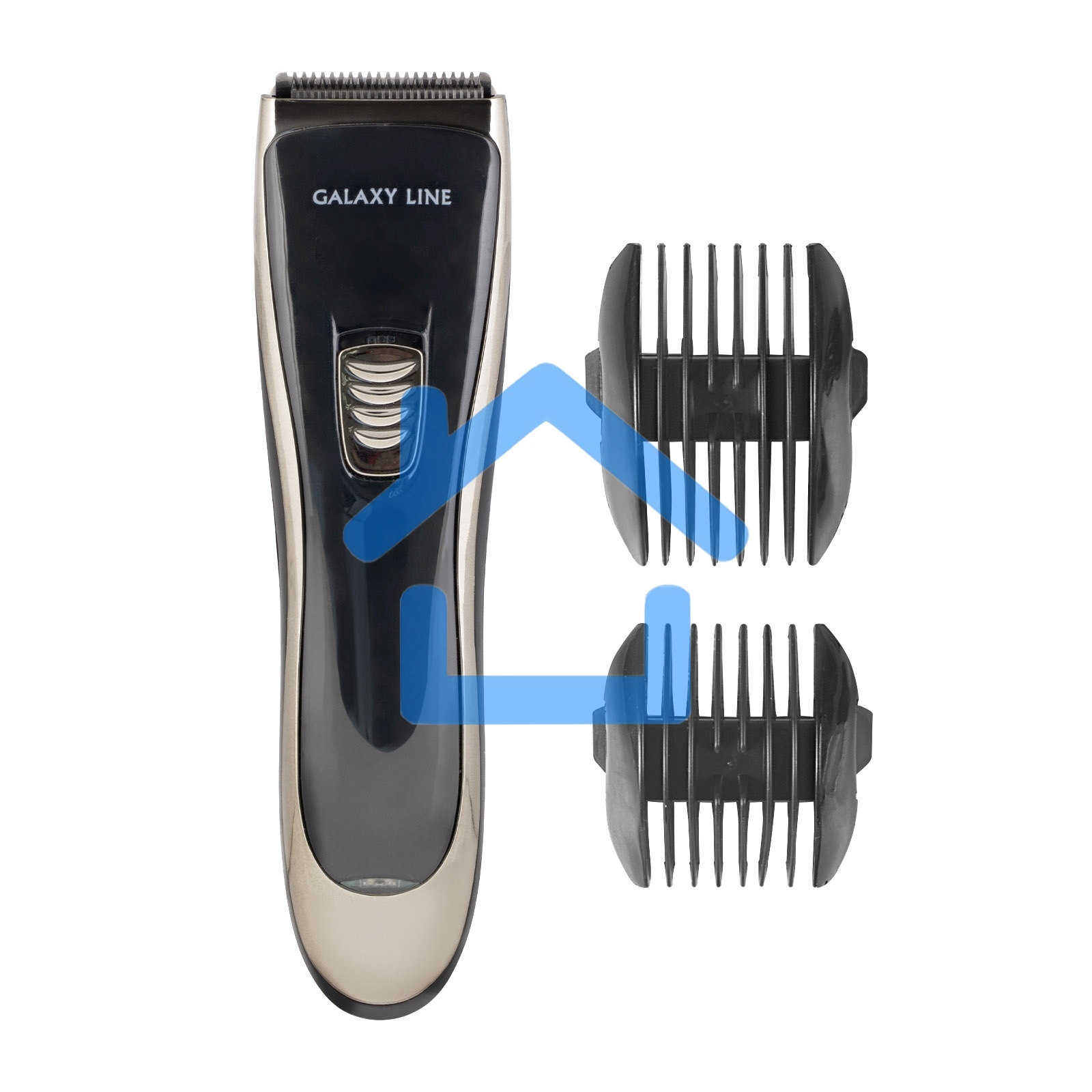 Набор для стрижки Galaxy Line GL 4165, черный, 3 Вт, время непрерывной работы до 1,5 ч, время зарядки около 2 часов, аккум. Li-Ion 3,7 В, емкость аккум. 600 мА*ч, лезвия из нержав. стали, ширина лезвия 40 мм, 2 насадки-расчески (3 и 6 мм, 9 и 12 мм), USB 