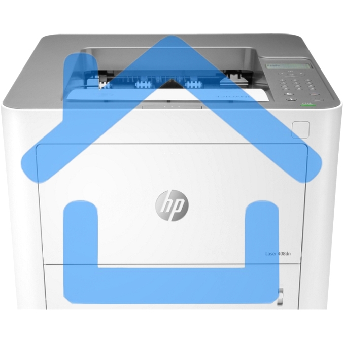 Принтер лазерный HP Laser 408dn (7UQ75A), A4, ч/б, печ. до 40 стр/мин., 1200 x 1200 dpi, USB, RJ-45
