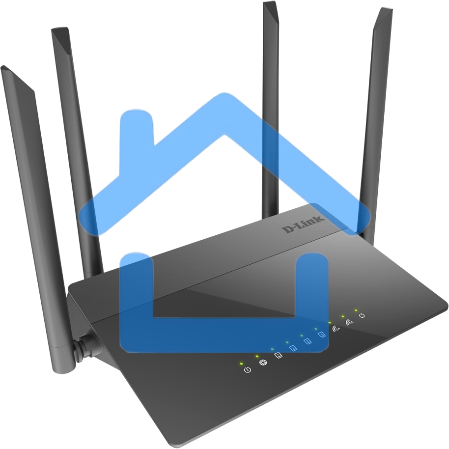 Маршрутизатор беспроводной D-Link DIR-841/RU/A1B, Wireless AC1200 Dual-Band Router with 1 10/100/1000Base-T WAN port and 410/100Base-TX LAN ports.802.11b/g/n compatible, 802.11AC up to 866Mbps,1 10/100/1000Base-T WAN port, 4