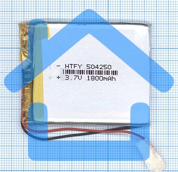 Аккумулятор Li-Pol (батарея) 5*42*50мм 2pin 3.7V/1800mAh