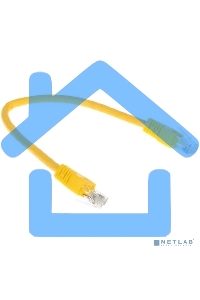 Патч-корд UTP Cablexpert кат.6, 0.25м, литой, многожильный, желтый