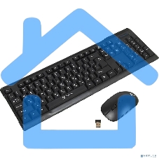 Беспроводной комплект клавиатура + мышь Oklick 230M черный 2.4ГГц Nano Receiver USB