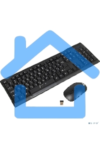 Беспроводной комплект клавиатура + мышь Oklick 230M черный 2.4ГГц Nano Receiver USB