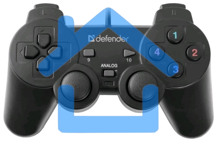 Геймпад Defender Omega USB, Проводной геймпад, 12 кнопок, 2 стика
