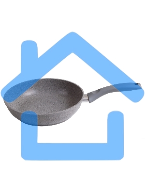 Сковорода Kukmara СМС262а 260/60мм с ручкой,АП (светлый мрамор)