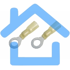 Наконечник кольцевой изолированный термоусаживаемый ø 6.5 мм 4-6 мм² (НКи-т 6.0-6/НКи-т5,5-6) желтый Rexant