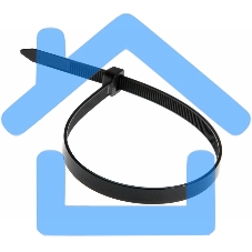 Хомут-стяжка кабельная нейлоновая Rexant 300 x7,6 мм, черная, упаковка 100 шт.