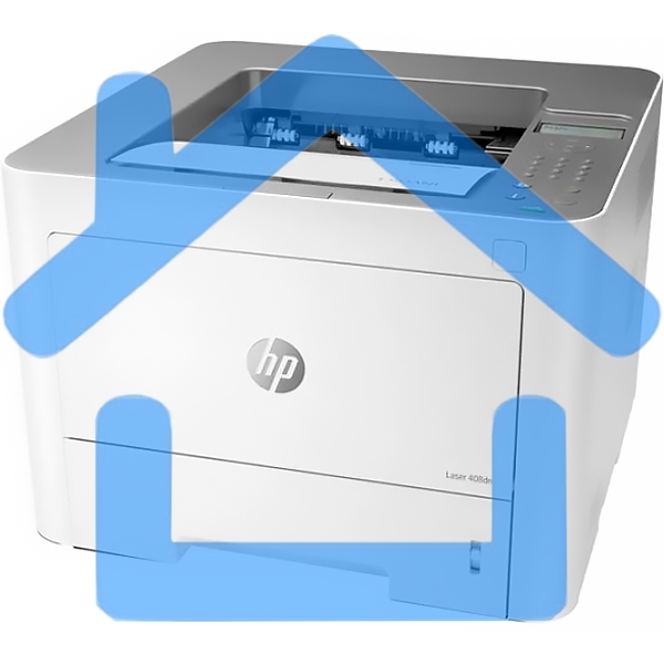 Принтер лазерный HP Laser 408dn (7UQ75A), A4, ч/б, печ. до 40 стр/мин., 1200 x 1200 dpi, USB, RJ-45