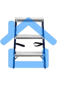 Стремянка двусторонняя Сибртех 3ст стальная, 97933