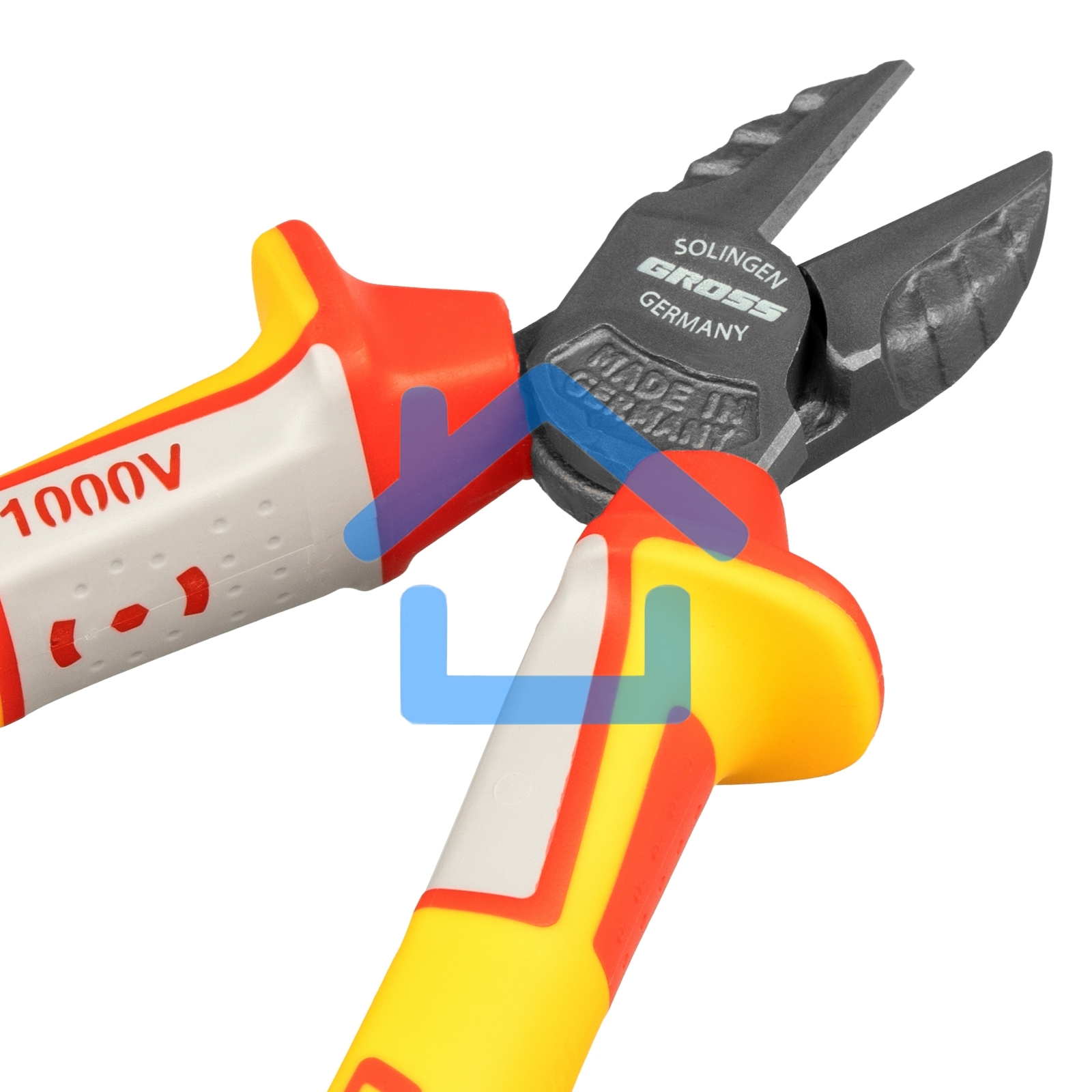 Бокорезы GROSS 17582 диэлектрические рукоятки до 1000в трехкомпонентные рукоятки 180мм