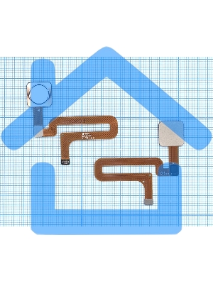 Шлейф со сканером отпечатка пальца для Xiaomi Mi 4S серебристый