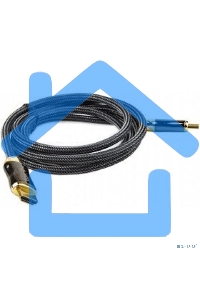 Кабель HDMI 19M/M,ver. 2.1, 8K@60 Hz 2m метал разъемы, нейлоновая оплетка Telecom <TCG300-2M>