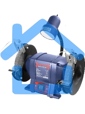 Точило КРАТОН BG 250/150 L 250Вт 2950об/мин диск 150х20х32мм эл. подсв.