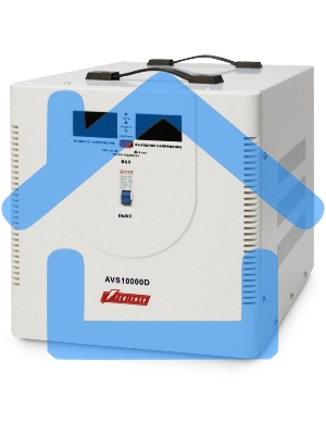 Стабилизатор напряжения Powerman AVS 10000D (10000ВА,50А,КПД 98%,циф. индикация вх./вых. напряж.)