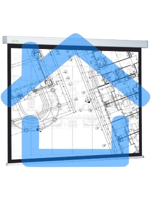 Экран Cactus 104.6x186см Wallscreen CS-PSW-104x186 16:9 настенно-потолочный рулонный белый