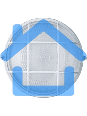 Светильник Navigator ЛОН NBL-R2-60-E27/WH 1х60Вт E27 IP54 (аналог НПБ 1302 бел. круг с решеткой 60Вт)