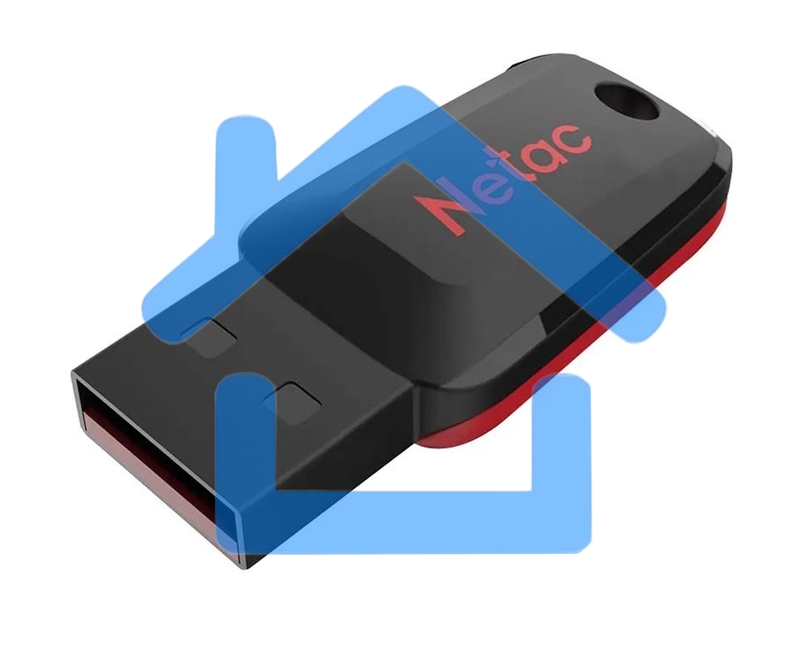 Флешка USB R/W Netac 128 Gb U197 NT03U197N-128G-20BK USB2.0 черный/красный