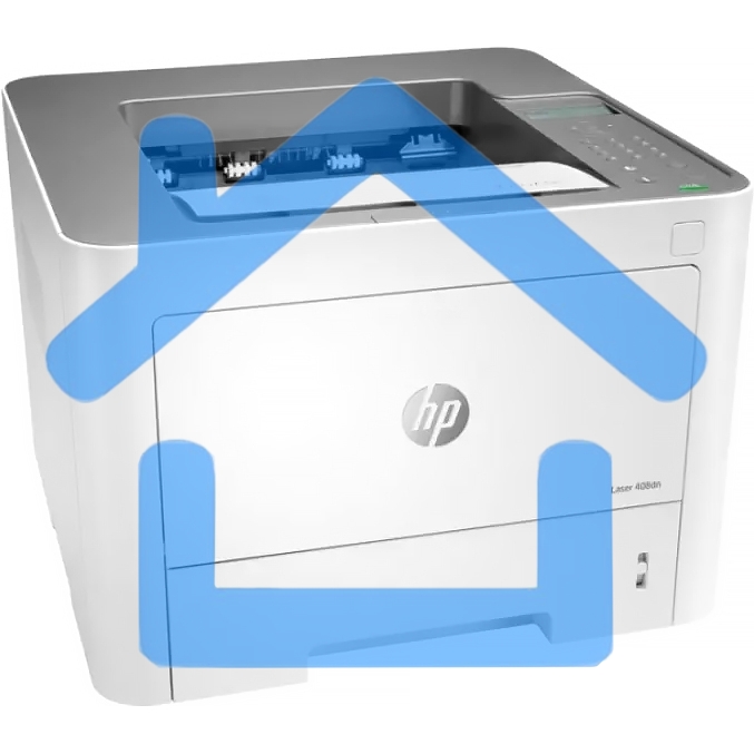 Принтер лазерный HP Laser 408dn (7UQ75A), A4, ч/б, печ. до 40 стр/мин., 1200 x 1200 dpi, USB, RJ-45