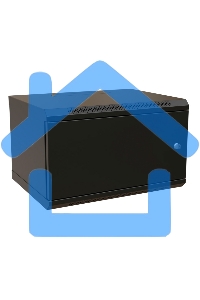 Шкаф коммутационный WRline (WR-TW-0666-SR-RAL9004) настенный 6U 600x600мм пер.дв.металл 2 бок.пан. 60кг черный 520мм 367мм IP20 сталь